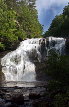 Bald River Falls, Monroe County Tennessee. Mountain Travel Guide.com Photo