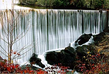 Sequoyah Lake Dam Falls