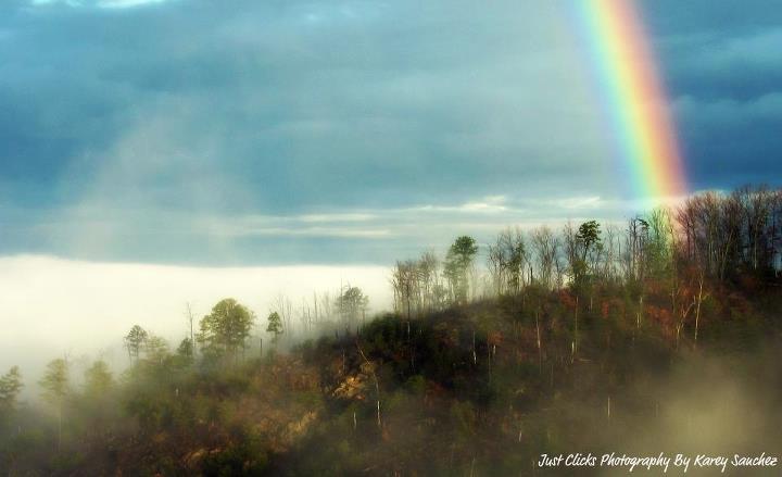 Rainbow in Gatlinburg Tennessee