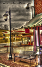 Bench and Light Post