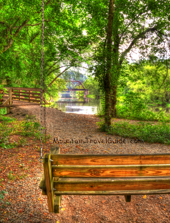 Swing along Murphy River Walk, Murphy NC.